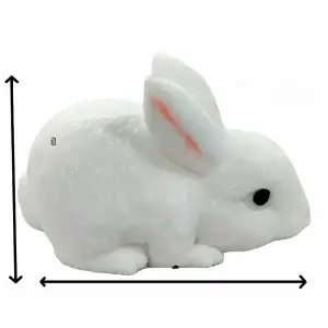 1PC White Rabbit Wet-Soft Resin Slow-Rebound Squishy Toy